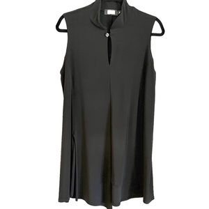 Sympli Sleeveless Long Black Tunic Size 14